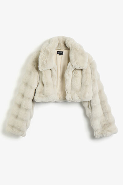 Athera Cropped Faux Fur Jacket