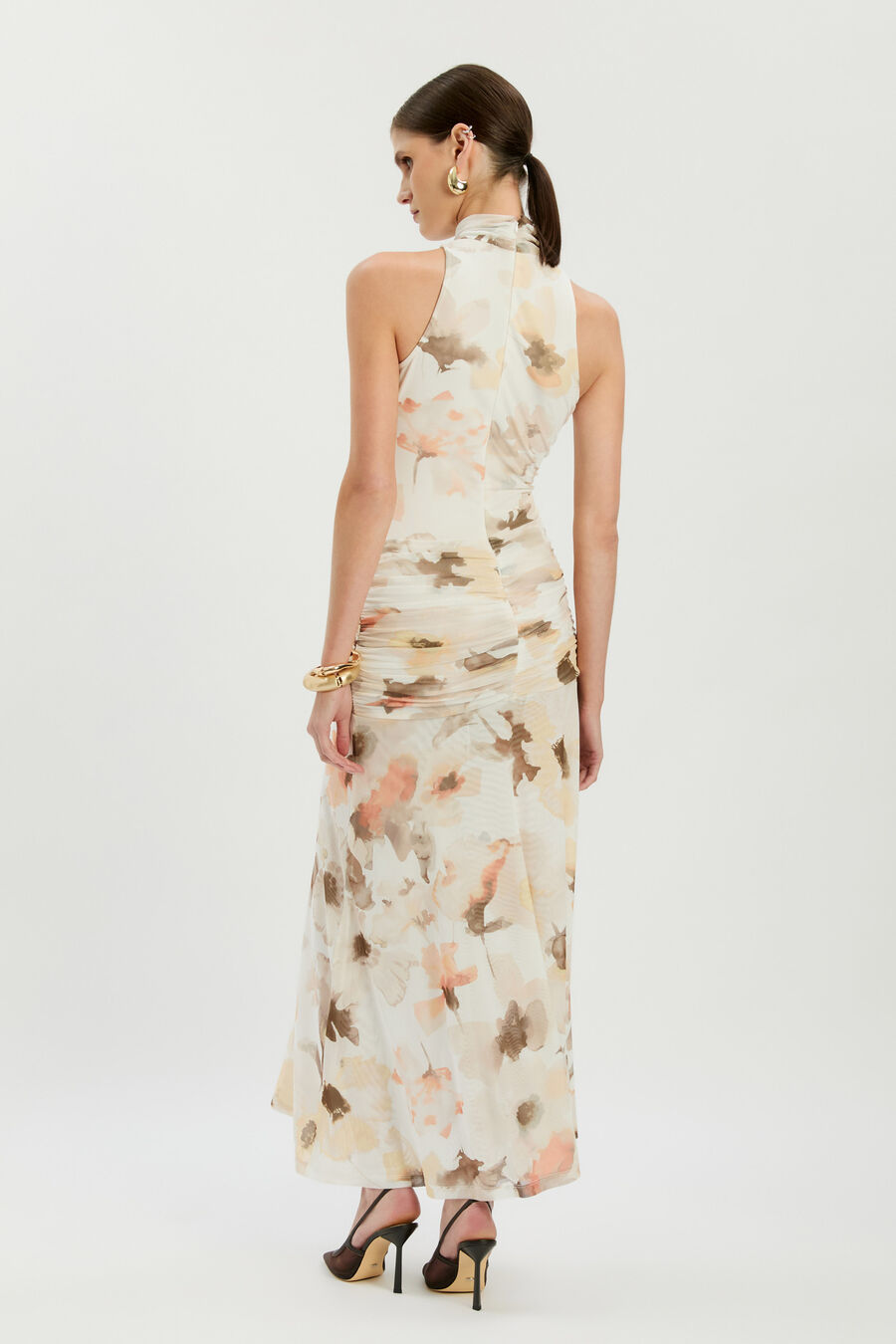 Leanna Mesh Midi Dress