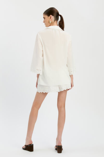 Aleria Cotton Shirt With Trim 