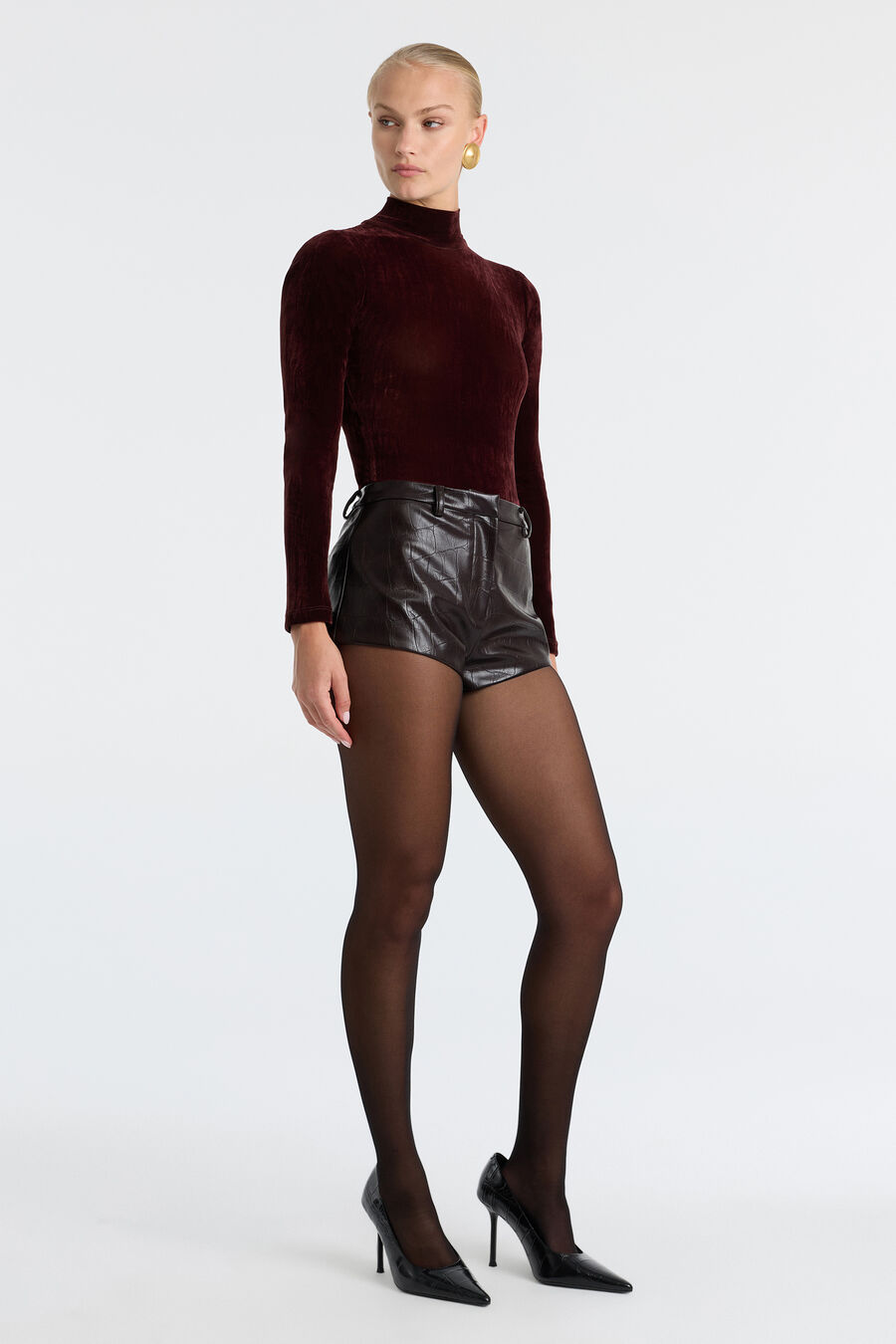 Jayla Vegan Leather Short