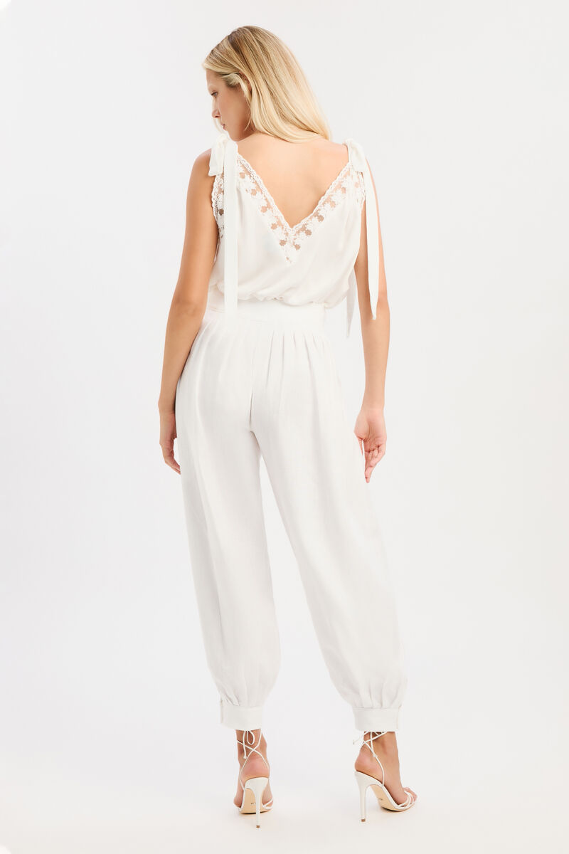 RENEA BALLOON PANT in colour Ivory