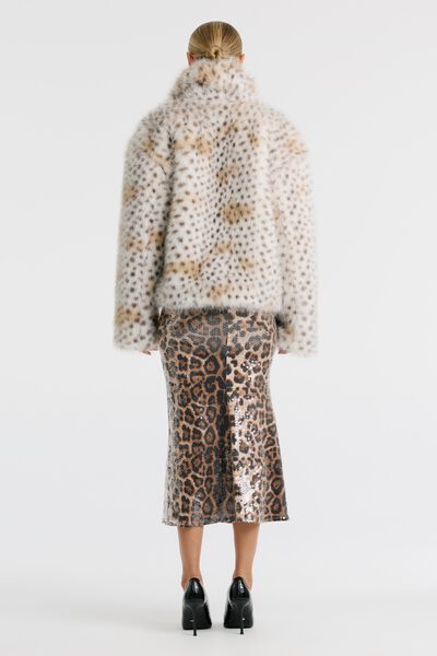 Sylvie Zip Faux Fur Jacket