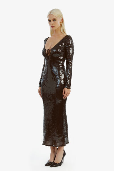 Verona Sequin Midi Dress