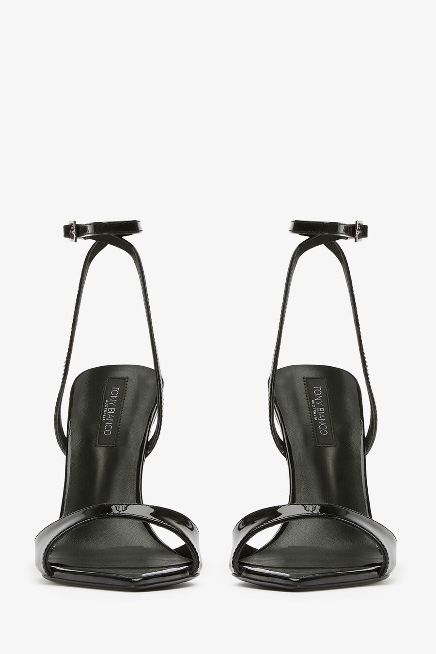 MOLLY BLACK PATENT HEELS