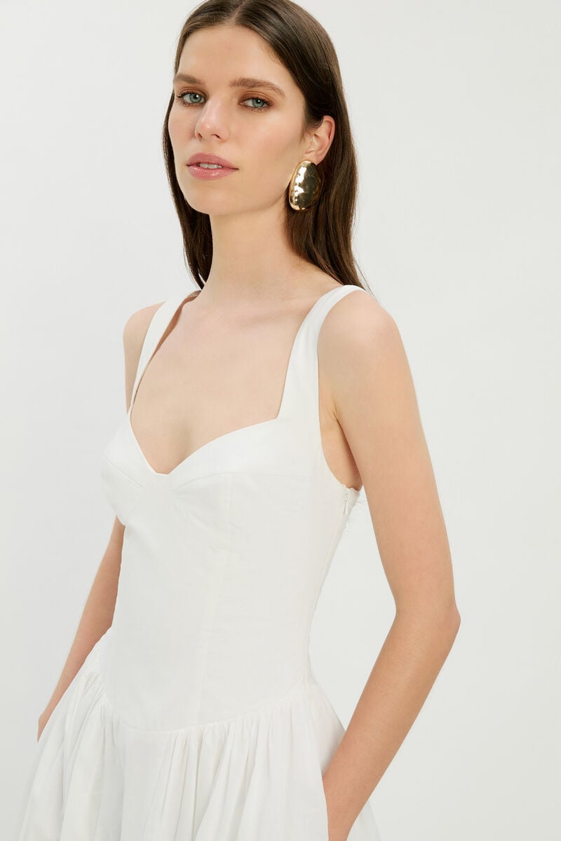 THEODORA COTTON MAXI DRESS in colour Orchid White