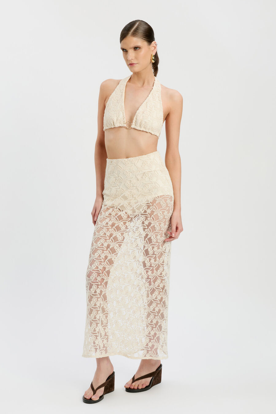 Venetia Sheer Midi Skirt 