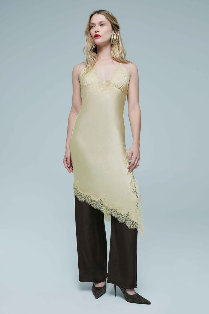 SILVIO HALTER MINI DRESS in colour Buttercup