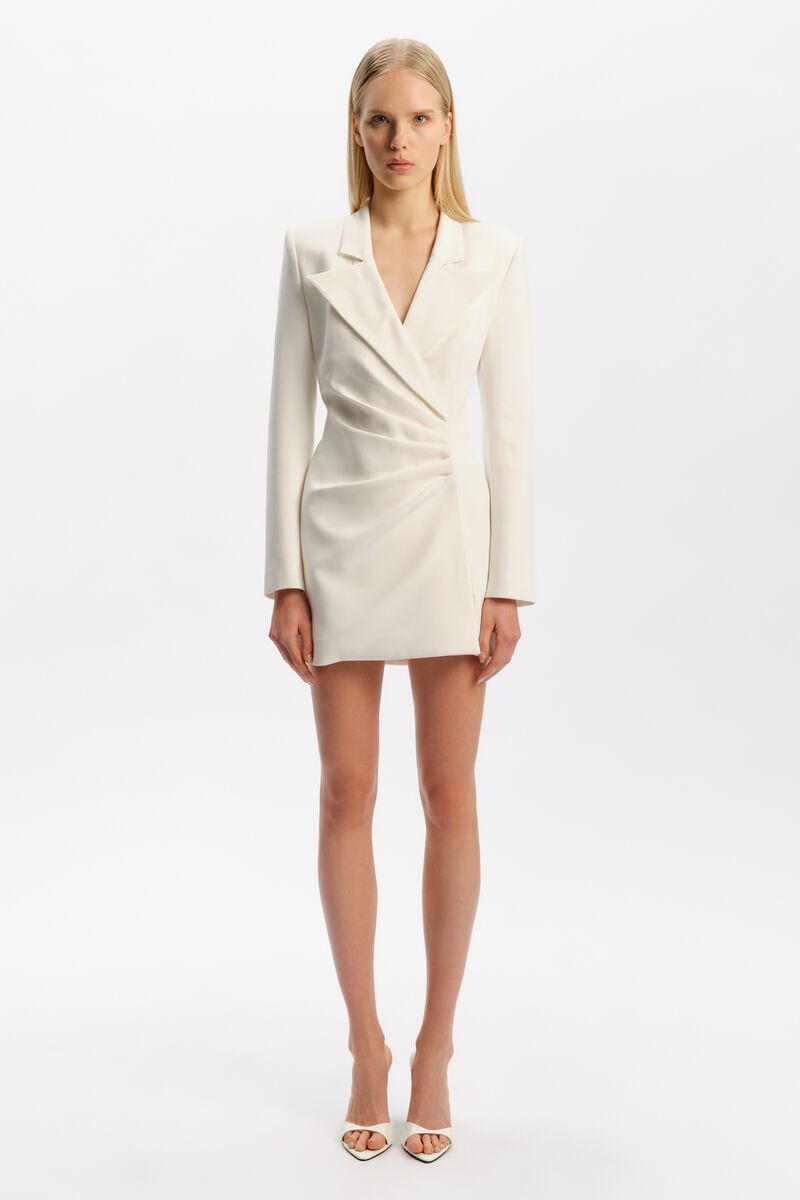 BIANCA BLAZER MINI DRESS in colour Orchid White