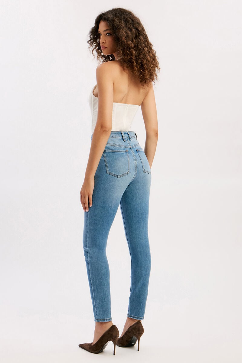 KHLOE HI JEANS II in colour Dark Denim