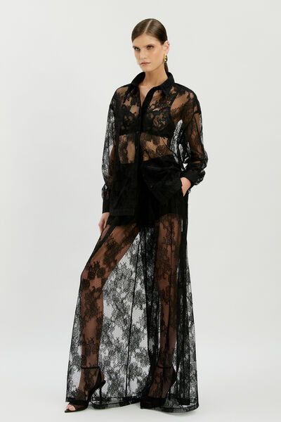 Aleida Oversized Lace Shirt