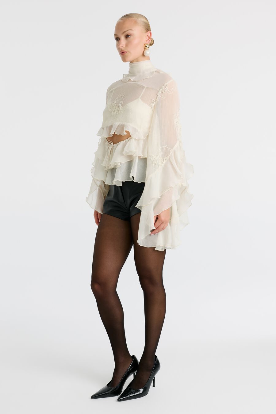 Anyssa Ruffle Blouse