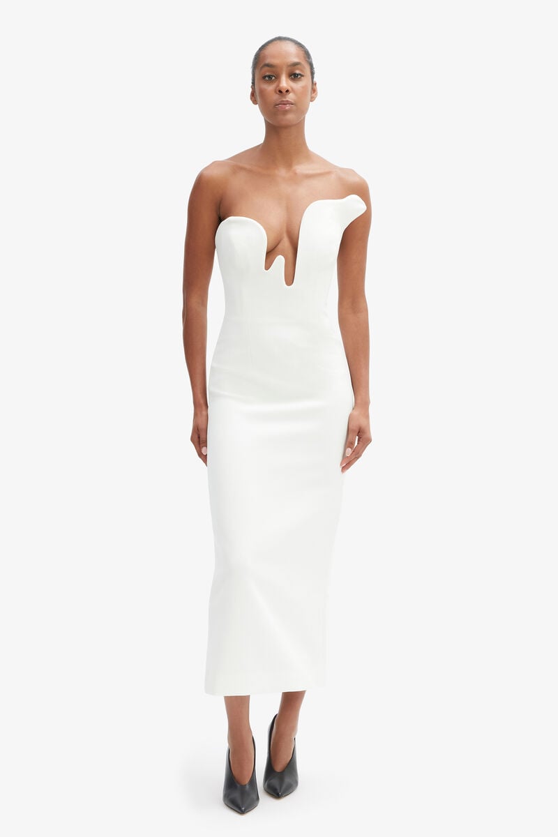 ROSALYN MIDI DRESS in colour ORCHID WHT