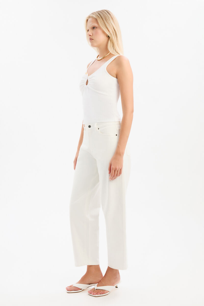 MASON RIBBED TANK in colour Orchid White