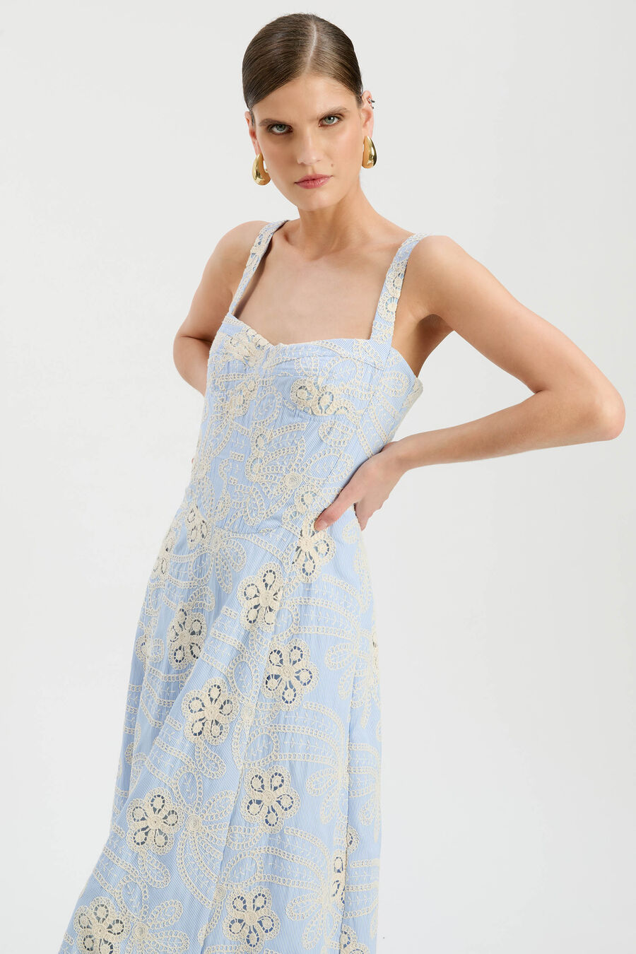 Lilah Corset Midi Dress