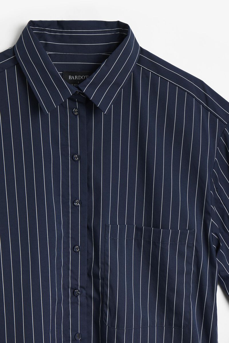 ALPHIE STRIPED SHIRT in colour Navy Stripe