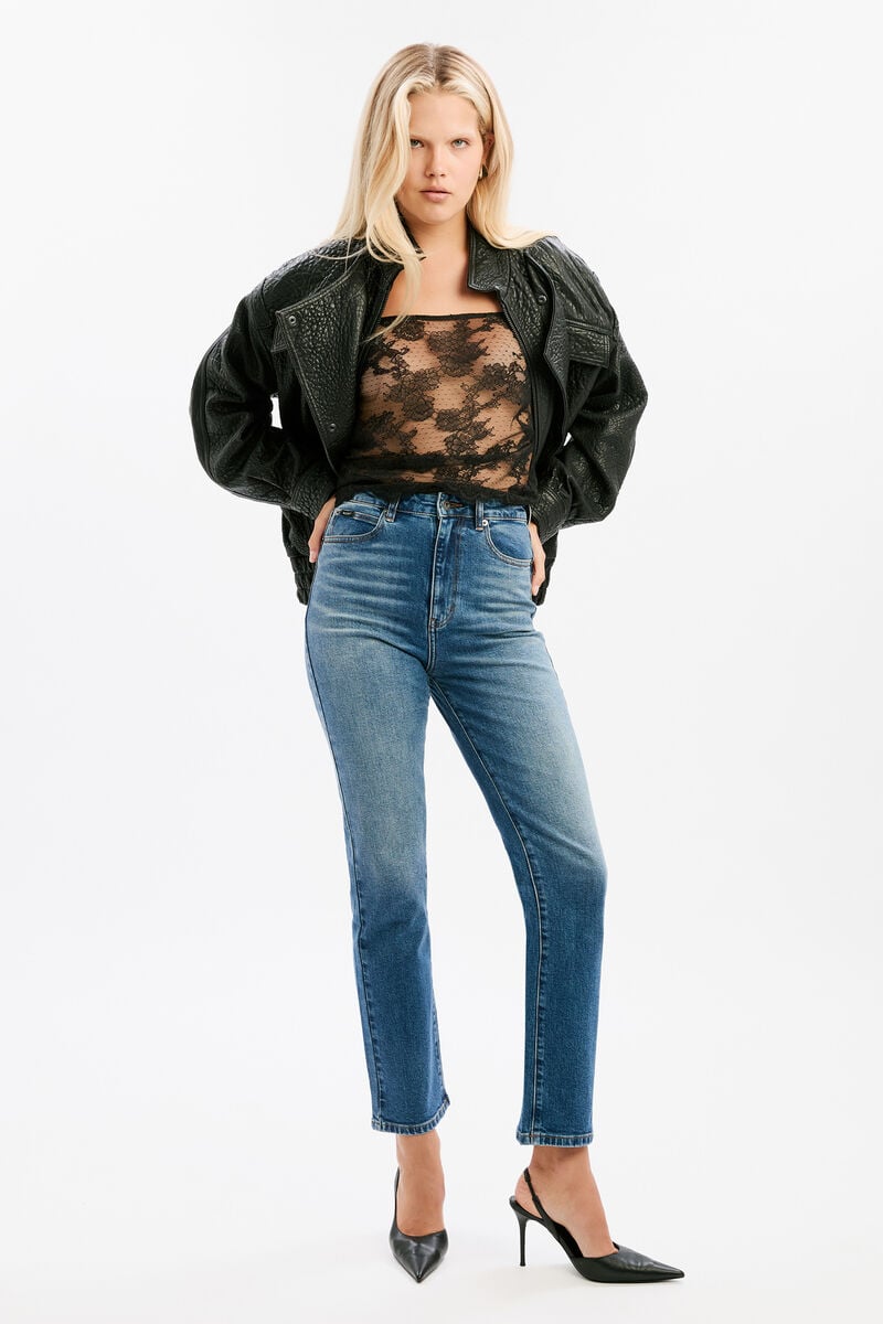 LENNA STRAIGHT LEG JEAN in colour WASHED IND