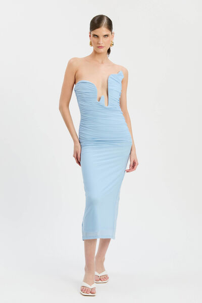 Julane Mesh Midi Dress