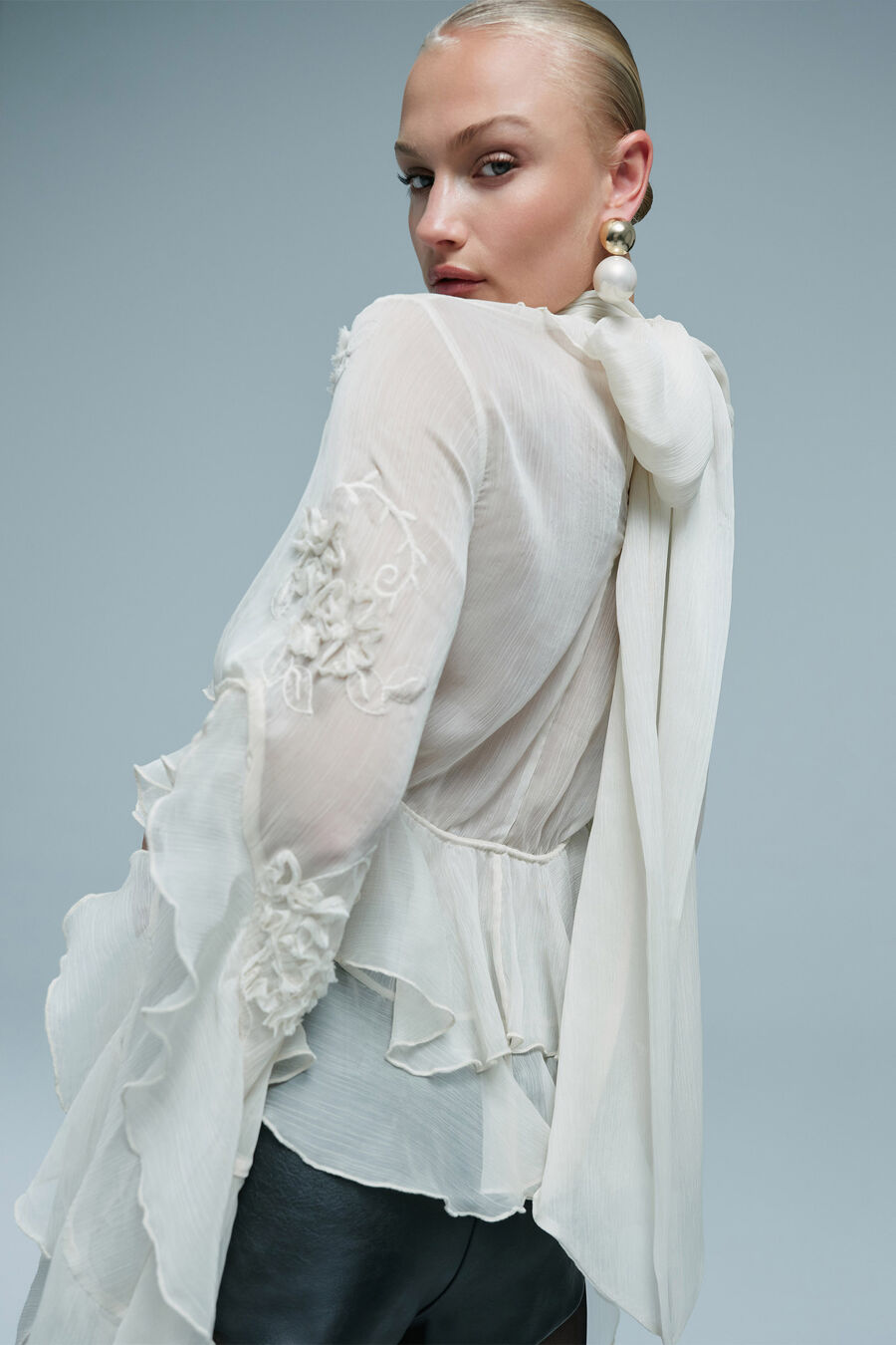 Anyssa Ruffle Blouse