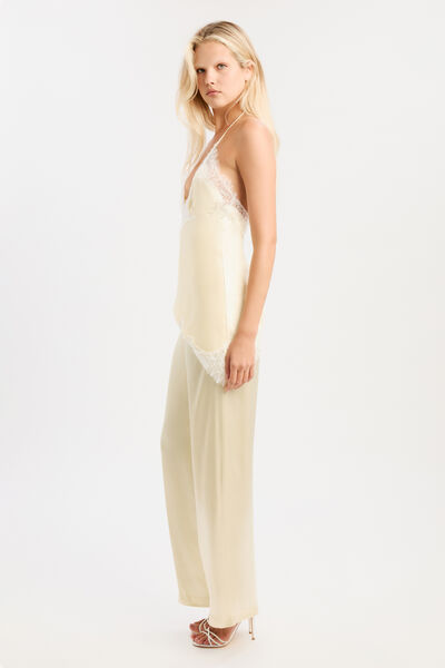 Devin Mid Rise Satin Pant