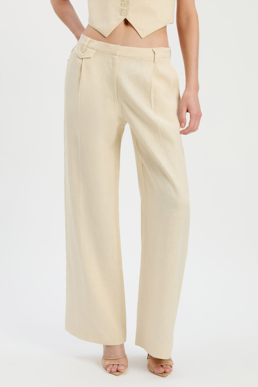 Geordy Hipster Linen Pant