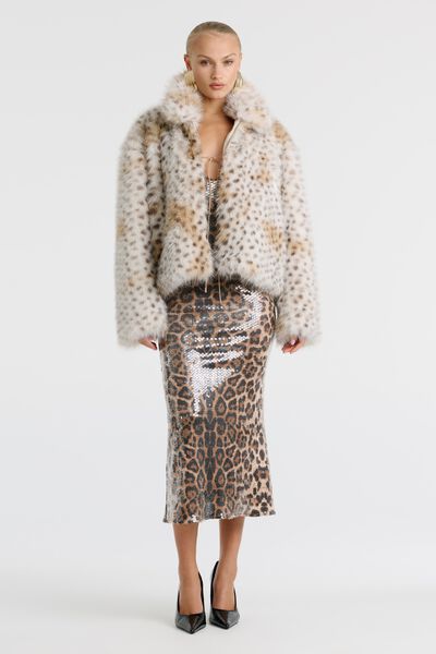 Sylvie Zip Faux Fur Jacket