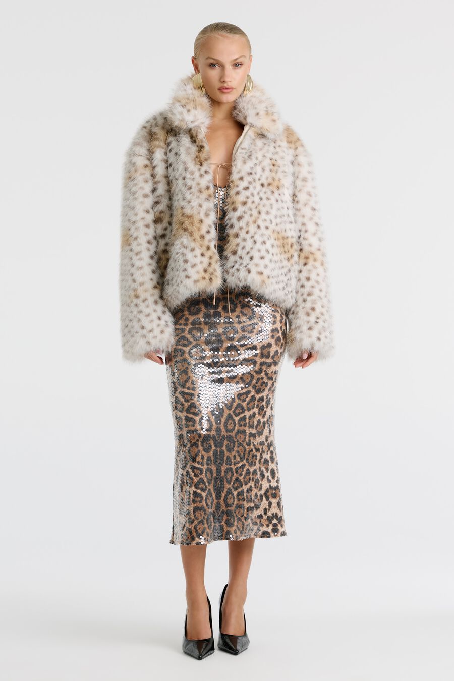 Sylvie Zip Faux Fur Jacket