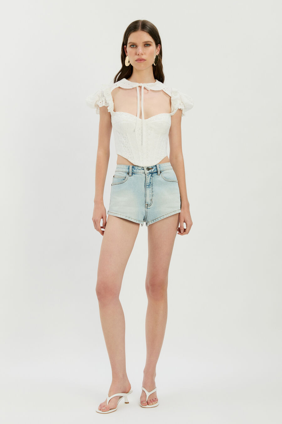 Allington Broderie Corset Top
