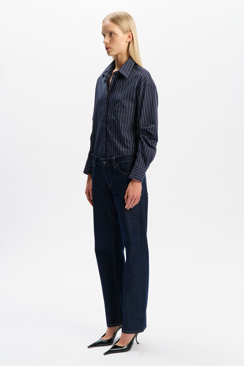 ALPHIE STRIPED SHIRT in colour Navy Stripe