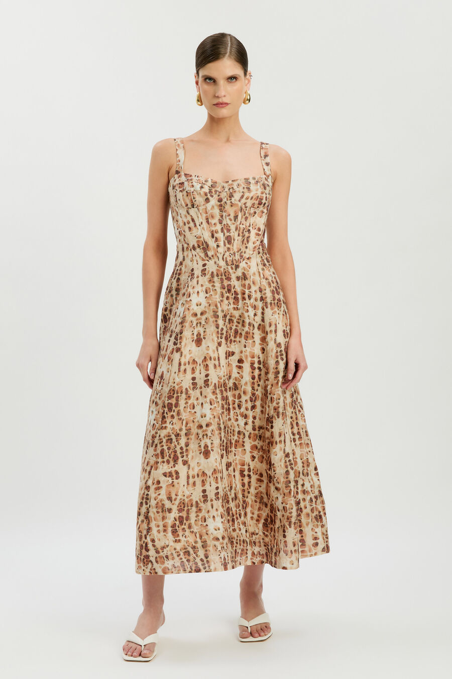 Lilah Corset Midi Dress