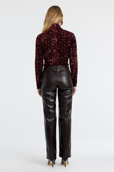 Nia Vegan Croc Leather Pant