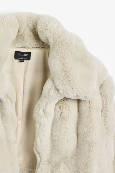 Athera Cropped Faux Fur Jacket