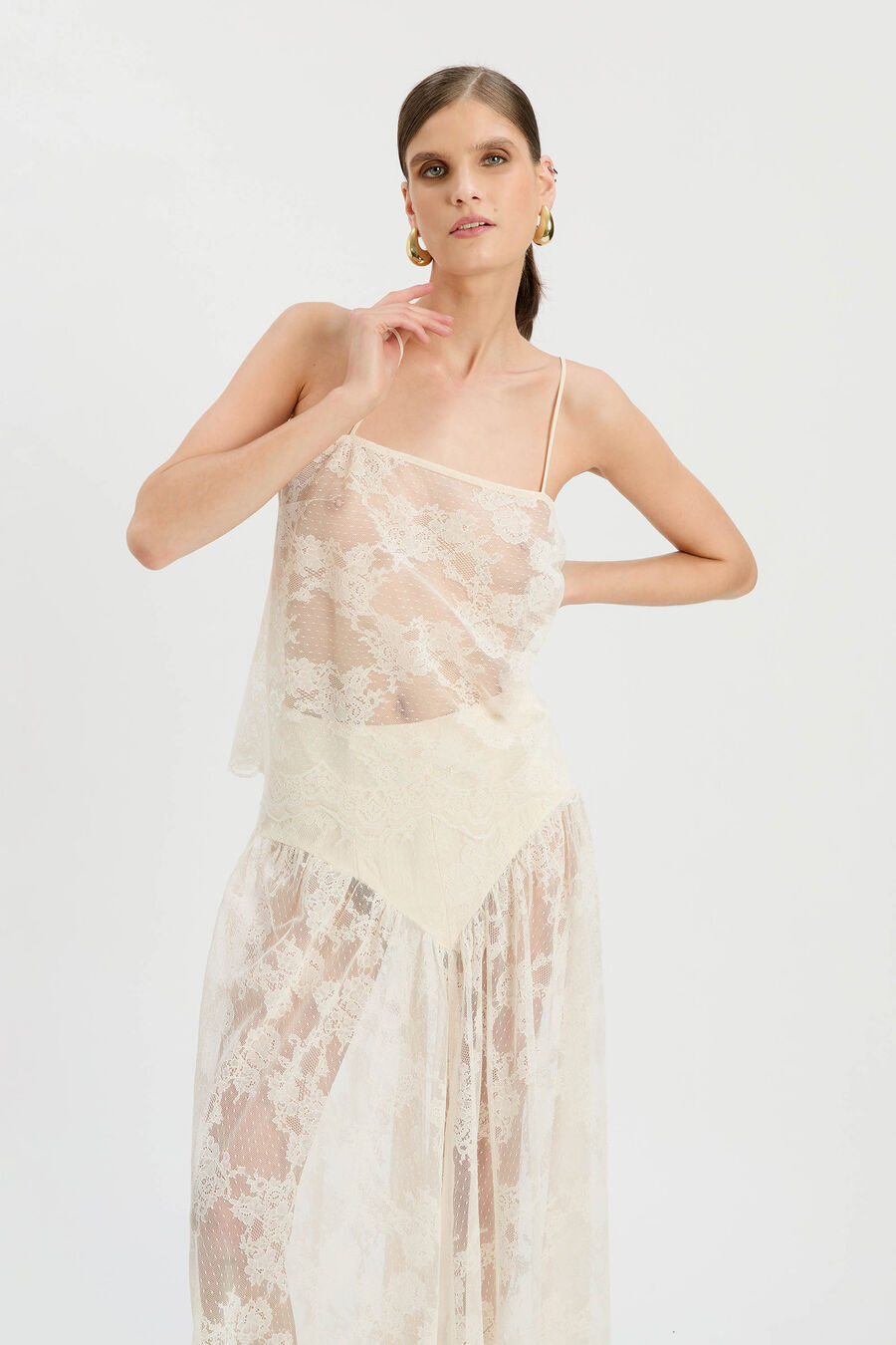 Hildie Sheer Lace Cami