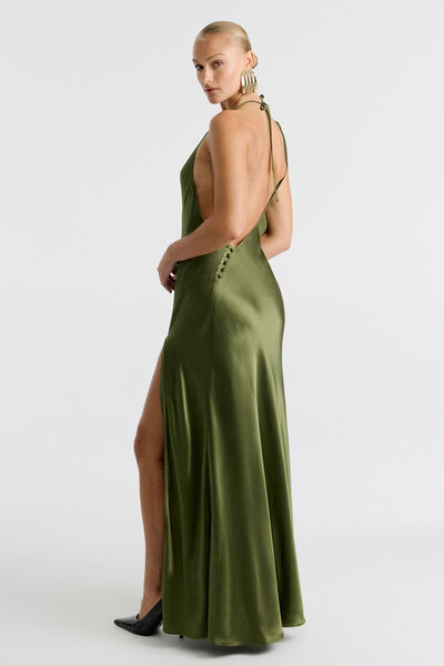 Anastasia Satin Maxi Dress