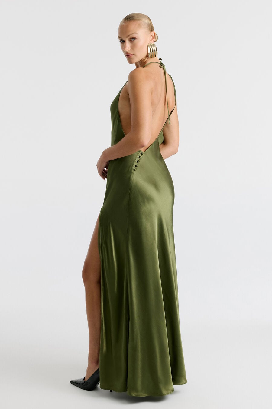 Anastasia Satin Maxi Dress
