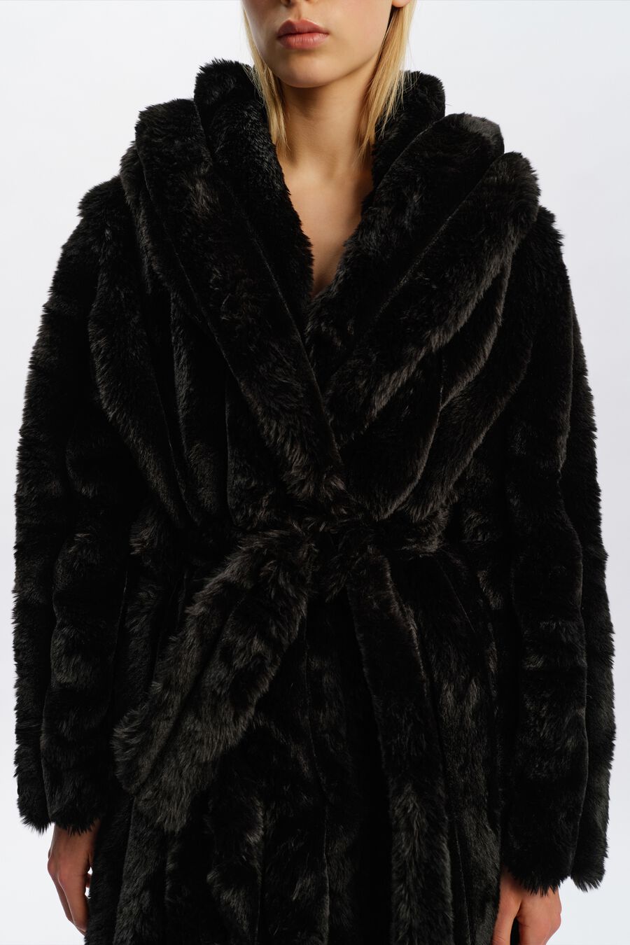 Marta Faux Fur Longline Coat