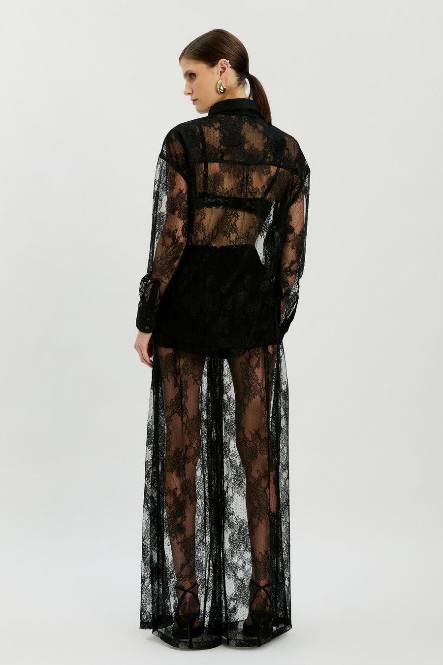 Aleida Oversized Lace Shirt