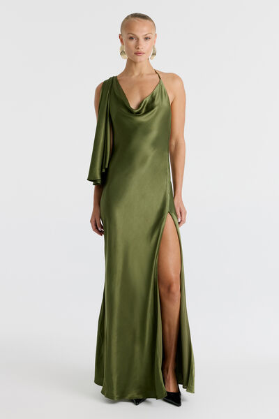 Anastasia Satin Maxi Dress