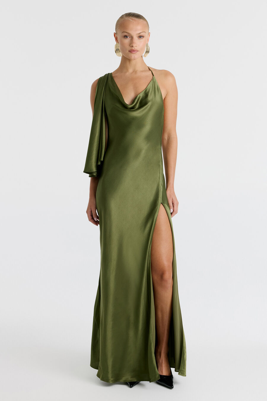 Anastasia Satin Maxi Dress