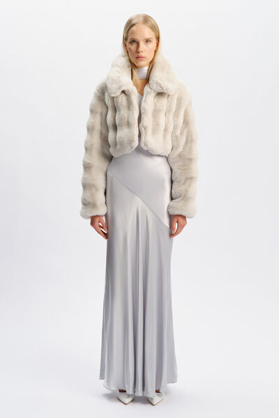 Athera Cropped Faux Fur Jacket