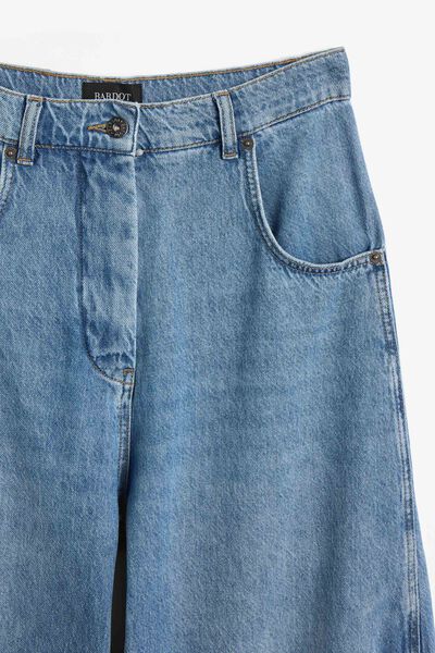 030 High Rise Barrel Leg Jean