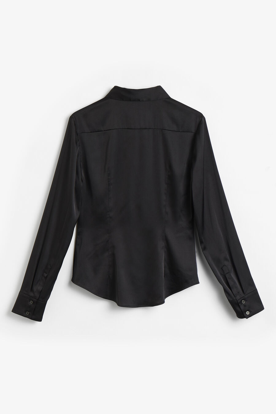 Trina Fitted Satin Shirt