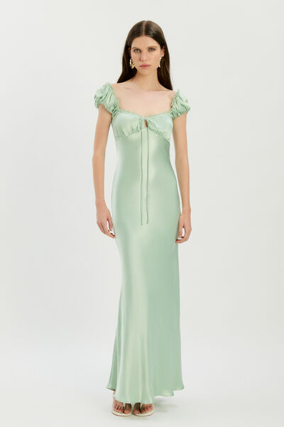 Stasia Satin Maxi Slip Dress