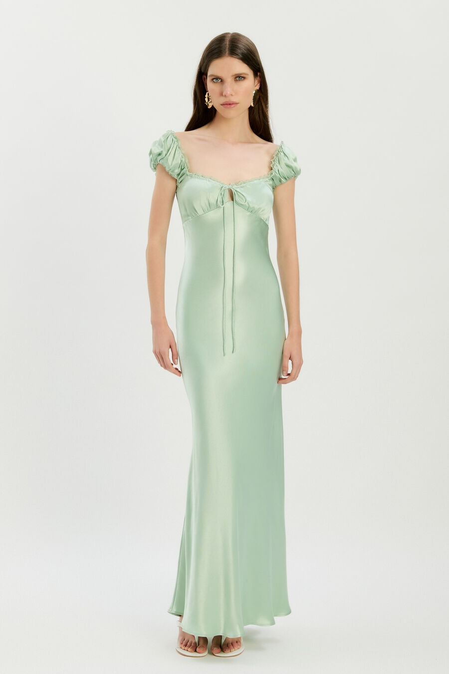 Stasia Satin Maxi Slip Dress