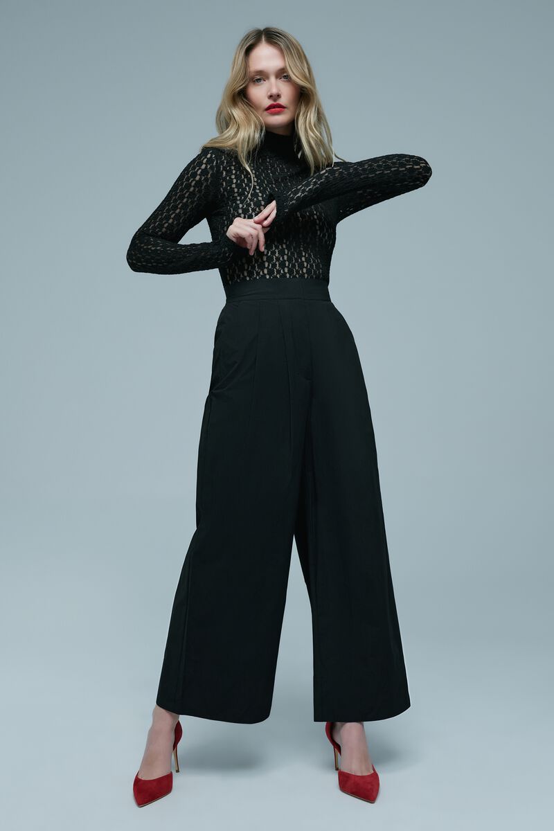 ELIZA HIGH RISE CARGO PANT in colour Black