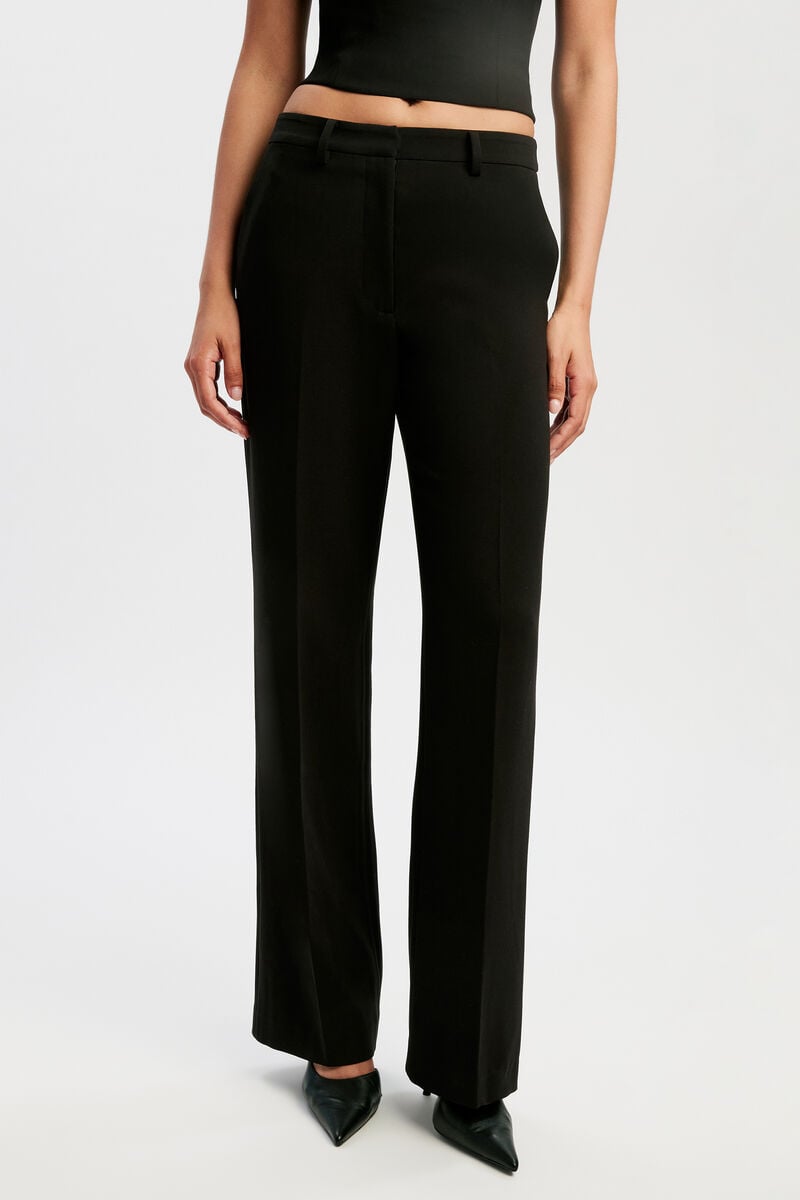 MILENA HIGH RISE FLARED PANT in colour Black
