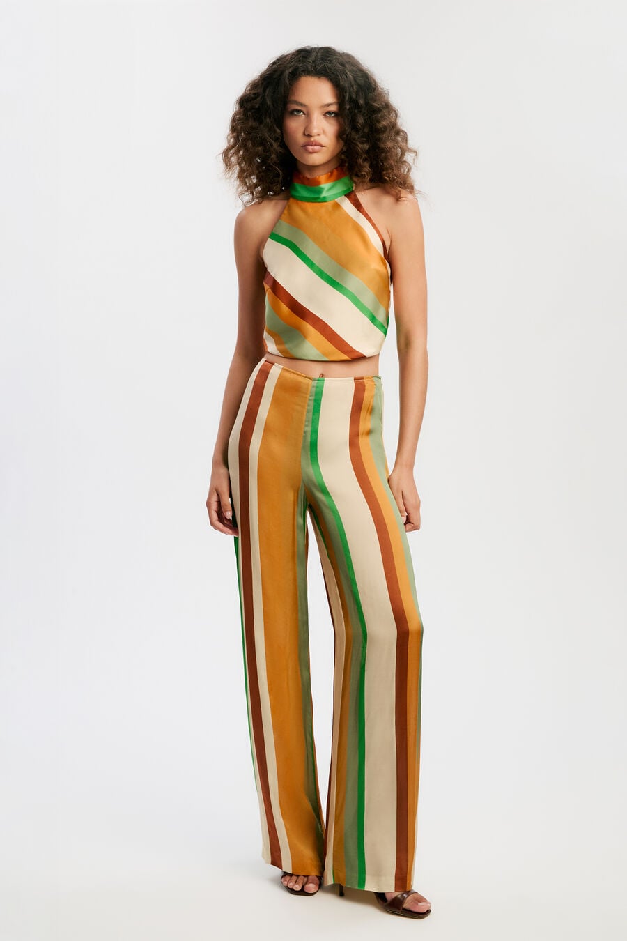 Pearce Wide Leg Stripe Pant