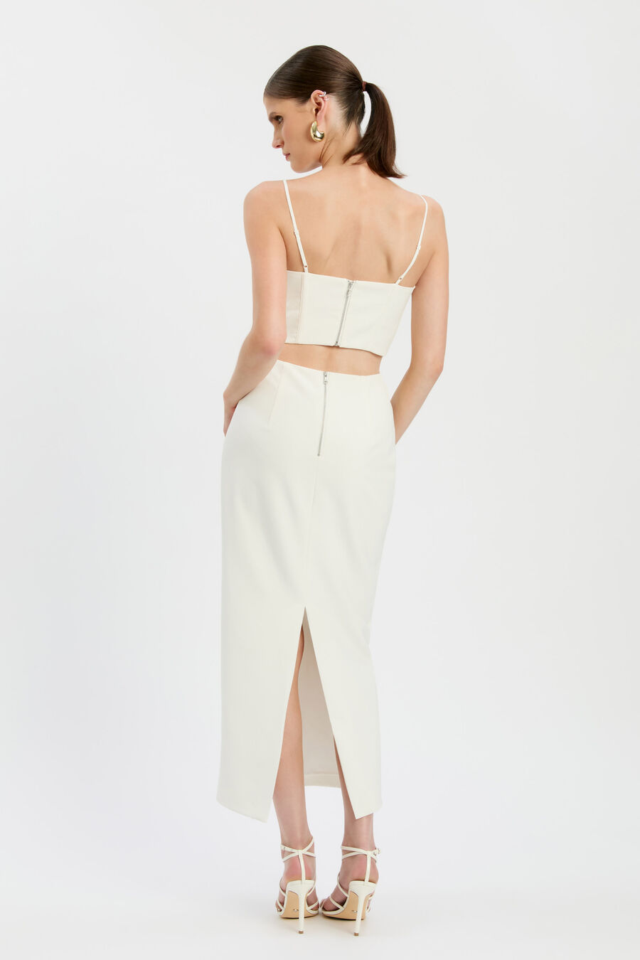 MARTINI MIDI DRESS in colour Ivory