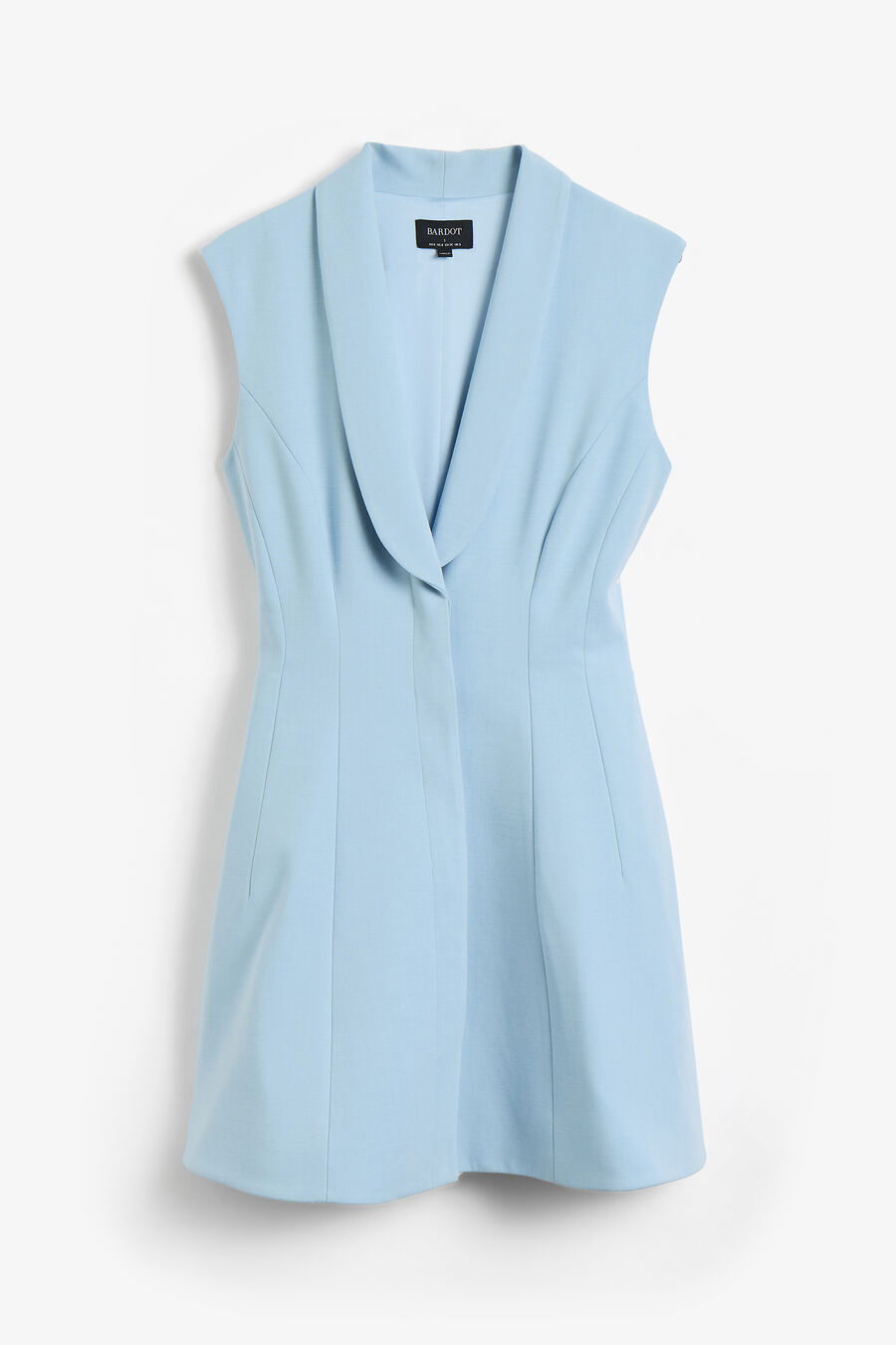 DESTENE HOURGLASS MINI DRESS in colour Soft Blue