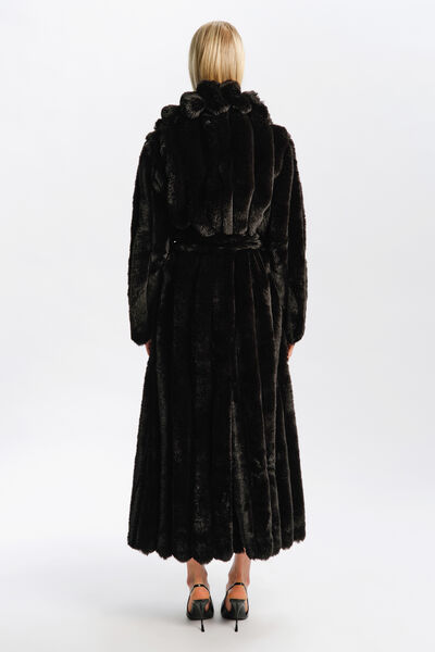 Marta Faux Fur Longline Coat