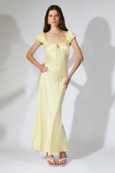 Stasia Satin Maxi Slip Dress